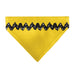 Pet Bandana - Peanuts Charlie Brown Zig Zag Stripe Yellow/Black Pet Bandanas Peanuts Worldwide LLC   