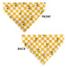 Pet Bandana - Peanuts Woodstock Pose Checker Yellow/White Pet Bandanas Peanuts Worldwide LLC   