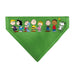 Pet Bandana - Peanuts Gang Group Pose Green Pet Bandanas Peanuts Worldwide LLC   