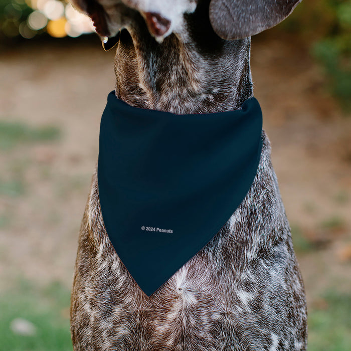 Pet Bandana - Peanuts Astronaut Snoopy I NEED MY SPACE Pose Blue Pet Bandanas Peanuts Worldwide LLC   