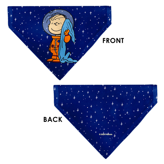 Pet Bandana - Peanuts Astronaut Linus Security Blanket Space Pose Blue Pet Bandanas Peanuts Worldwide LLC   