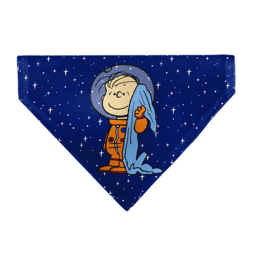 Pet Bandana - Peanuts Astronaut Linus Security Blanket Space Pose Blue Pet Bandanas Peanuts Worldwide LLC   