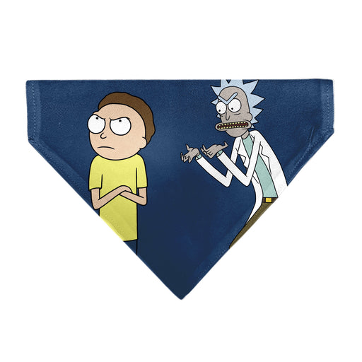 Pet Bandana - Rick and Morty Arms Crossed Pose Blue Pet Bandanas Rick and Morty   