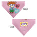 Pet Bandana - Rugrats Chuckie HUG ME Hearts Pose Pink Pet Bandanas Nickelodeon   