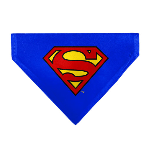 Pet Bandana - Superman Shield Logo Blue/Red/Yellow Pet Bandanas DC Comics   