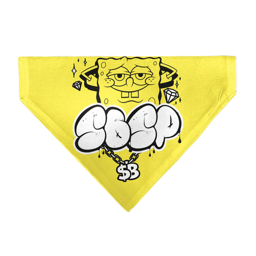 Pet Bandana - SpongeBob SquarePants SPSP $B Chain Pose Yellow Pet Bandanas Nickelodeon   