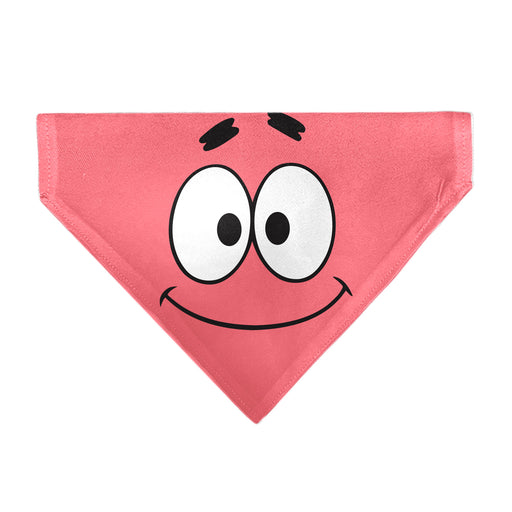 Pet Bandana - SpongeBob SquarePants Patrick Star Face Close-Up Pink Pet Bandanas Nickelodeon   