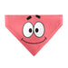 Pet Bandana - SpongeBob SquarePants Patrick Star Face Close-Up Pink Pet Bandanas Nickelodeon   