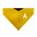 Pet Bandana - Star Trek Original Series Golden Yellow Uniform Print Pet Bandanas CBS Studios Inc.   