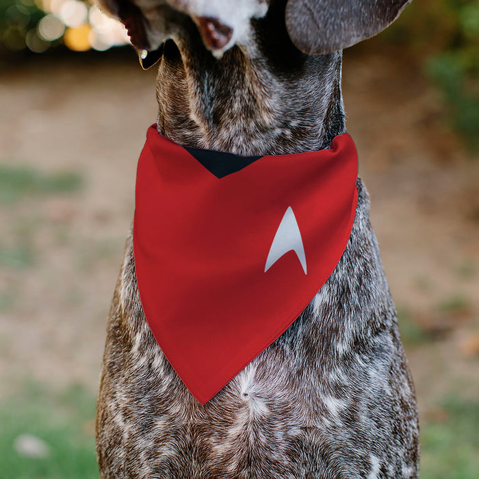 Pet Bandana - Star Trek Original Series Red Uniform Print Pet Bandanas CBS Studios Inc.   