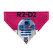 Pet Bandana - Star Wars R2-D2 Text and Pop Art Pose Red/Black/Blue Pet Bandanas Star Wars   