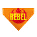 Pet Bandana - Star Wars REBEL Text and Rebel Alliance Insignia Orange/Red/Yellow Pet Bandanas Star Wars   