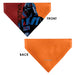 Pet Bandana - Star Wars VADER Text and Pop Art Pose Red/Orange/Black Pet Bandanas Star Wars   