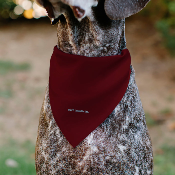 Pet Bandana - Star Wars TROOPER Text and Stormtrooper Pop Art Pose Reds/Black Pet Bandanas Star Wars   