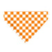 Pet Bandana - Checker White/TN Orange Pet Bandanas Buckle-Down, Inc.   