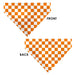 Pet Bandana - Checker White/TN Orange Pet Bandanas Buckle-Down, Inc.   