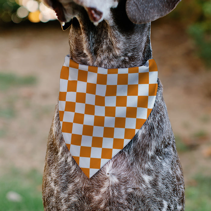 Pet Bandana - Checker White/TN Orange Pet Bandanas Buckle-Down, Inc.   