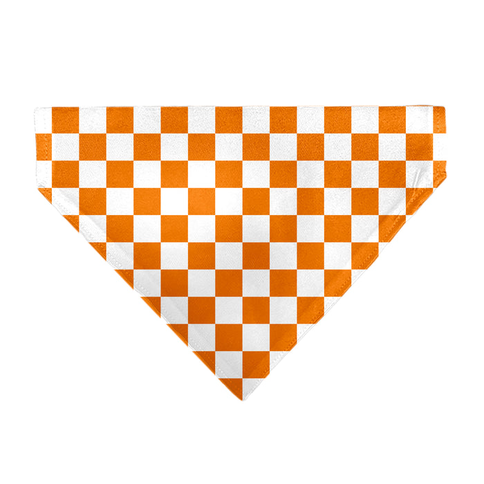 Pet Bandana - Checker White/TN Orange Pet Bandanas Buckle-Down, Inc.   