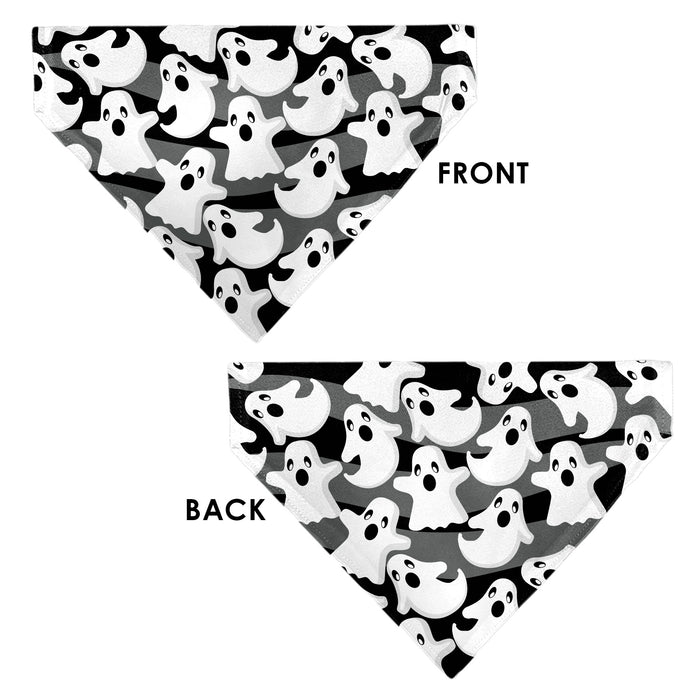 Pet Bandana - Ghosts Scattered Black/White Pet Bandanas Buckle-Down, Inc.   