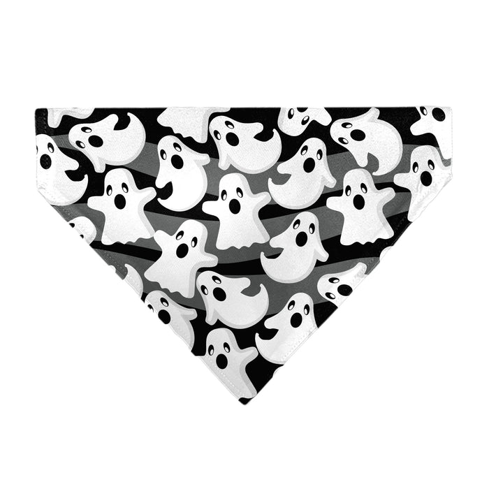 Pet Bandana - Ghosts Scattered Black/White Pet Bandanas Buckle-Down, Inc.   