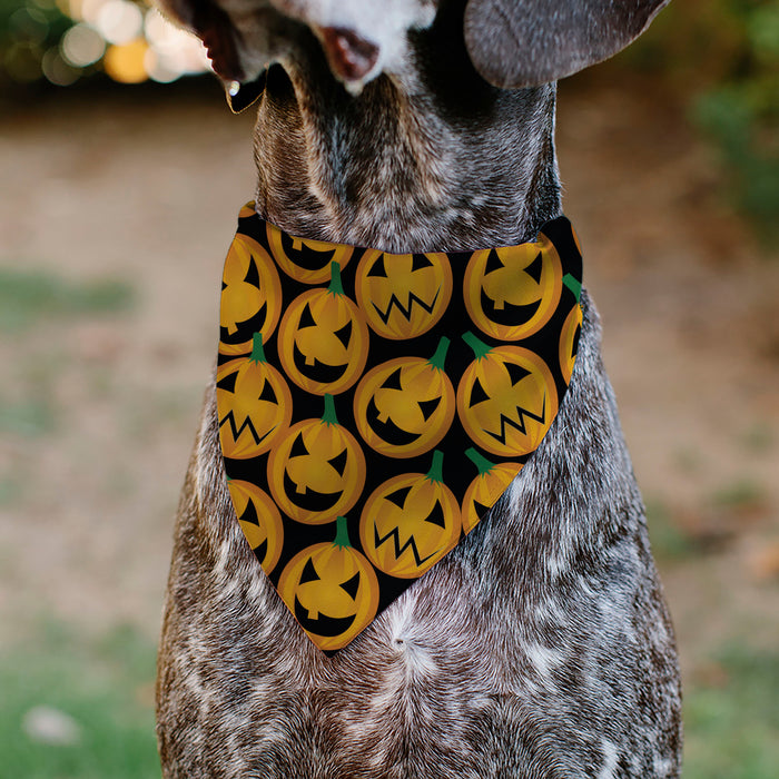 Pet Bandana - Jack-o'-Lantern Collage Black Pet Bandanas Buckle-Down, Inc.   