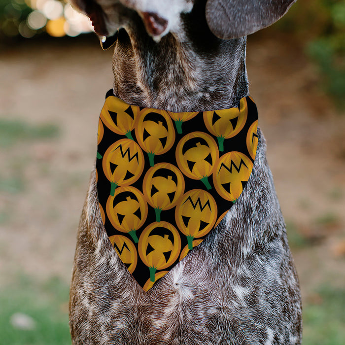 Pet Bandana - Jack-o'-Lantern Collage Black Pet Bandanas Buckle-Down, Inc.   