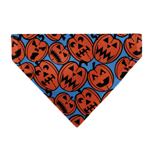 Pet Bandana - Jack-o'-Lanterns Blue Pet Bandanas Buckle-Down, Inc.   