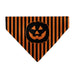 Pet Bandana - Jack-o'-Lantern Pumpkin Stripe Orange/Black Pet Bandanas Buckle-Down, Inc.   