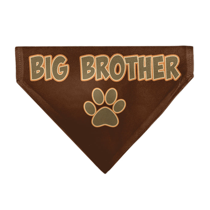 Pet Bandana - BIG BROTHER Text and Paw Browns Pet Bandanas Buckle-Down, Inc.   