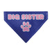 Pet Bandana - BIG SISTER Text and Paw Blues/Lavender Pet Bandanas Buckle-Down, Inc.   