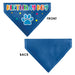 Pet Bandana - BIRTHDAY BOY Text Paw and Confetti Blue/Multi Color Pet Bandanas Buckle-Down, Inc.   