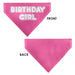 Pet Bandana - BIRTHDAY GIRL Text Pinks/White Pet Bandanas Buckle-Down, Inc.   