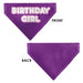 Pet Bandana - BIRTHDAY GIRL Text Purples/White Pet Bandanas Buckle-Down, Inc.   