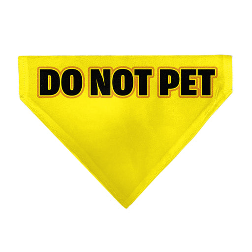 Pet Bandana - DO NOT PET Warning Yellows/Black Pet Bandanas Buckle-Down, Inc.   