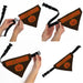 Pet Bandana - HALLOWEEN Jack-O-Lantern Pumpkin Black/Orange Pet Bandanas Buckle-Down, Inc.   