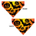 Pet Bandana - Halloween Bats and Jack-O-Lanterns Pumpkins Orange/Black Pet Bandanas Buckle-Down, Inc.   