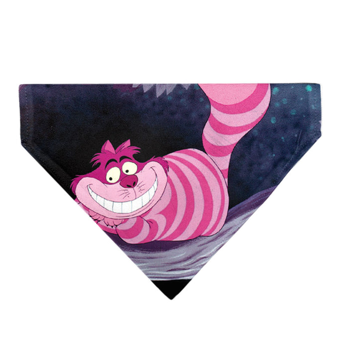 Pet Bandana - Alice in Wonderland Cheshire Cat Smiling Pose Pet Bandanas Disney   