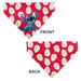 Pet Bandana - Lilo Dress Leaves & Stitch Sitting Pose Red/White Pet Bandanas Disney   