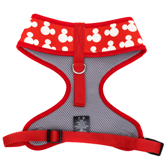 Pet Harness - Mickey Mouse Ears  Icon All Over Red/White Pet Harnesses Disney   