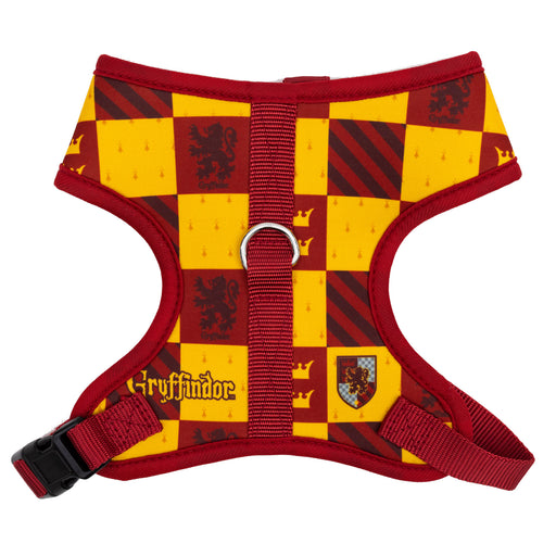 Pet Harness - Harry Potter Gryffindor Checker Burgundy/Yellow Pet Harnesses The Wizarding World of Harry Potter