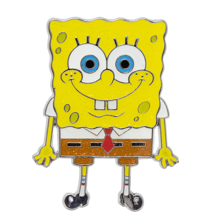 SpongeBob SquarePants Blind Box Glitter Enamel Pin Series - Mystery Character SpongeBob, Sandy, Patrick, Gary, Squidward, Mermaidman, Barnacle Boy or Mrs Puff Blind Box Pins Nickelodeon