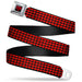 BD Heart Logo Full Color Black/Red Seatbelt Belt - Mini Hearts Black/Red Webbing Seatbelt Belts Buckle-Down, Inc.