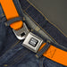 Built Ford Tough Seatbelt Belt - Orange Webbing Seatbelt Belts Ford   