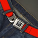 Corvette Seatbelt Belt - Red Webbing Seatbelt Belts GM General Motors   