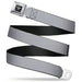 Corvette Seatbelt Belt - Silver Webbing Seatbelt Belts GM General Motors   