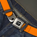 C6 Seatbelt Belt - Orange Webbing Seatbelt Belts GM General Motors   