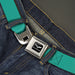 C6 Seatbelt Belt - Teal Webbing Seatbelt Belts GM General Motors   