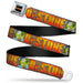 DR. STONE Title Logo Full Color Black/Orange Seatbelt Belt - DR. STONE Title Logo and Suika Crying Pose Browns Webbing Seatbelt Belts Crunchyroll   
