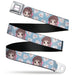 FRUITS BASKET Title Logo Full Color White/Purple Seatbelt Belt - Fruits Basket Chibi Tohru Honda and Rice Ball Scattered Light Blue Webbing Seatbelt Belts Crunchyroll   