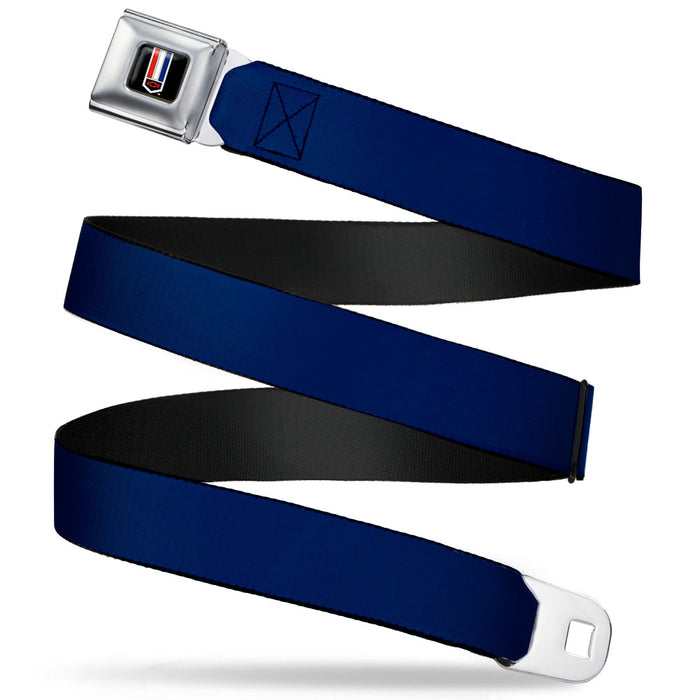 Camaro Badge Full Color Seatbelt Belt - Navy Webbing Seatbelt Belts GM General Motors   